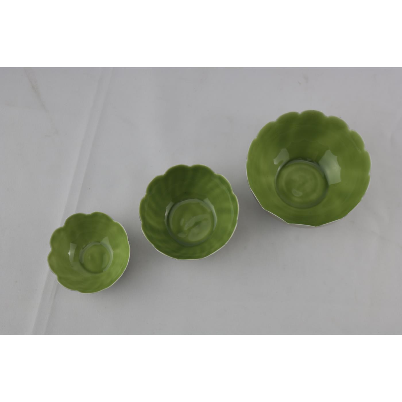 Waxinelichthouder groen set a 3